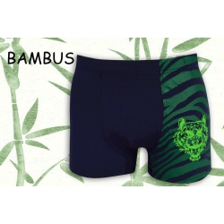 Modro-zelené bambusové boxerky s tygrom