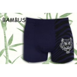 Modré bambusové boxerky s tygrom