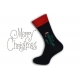 Vianočné ponožky. Kaktus s červenou čiapkou