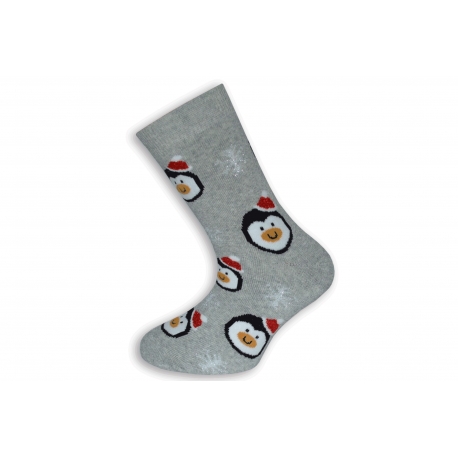 Vianočné ponožky s tučniakmi.
