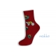 Mäkké vianočné ponožky s vencom