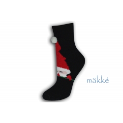 Mäkké vianočné ponožky s Mikulášom