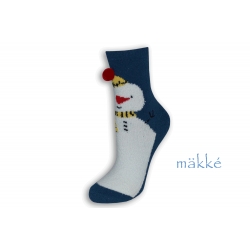 Mäkké vianočné ponožky so snehuliakom