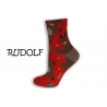 RUDOLF. Červené vianočné ponožky