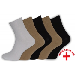 IBA 43-46! Pánske zdravotné ponožky. 5-párov mix farba