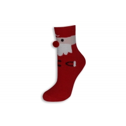 Vatové vianočné ponožky s Mikulášikom