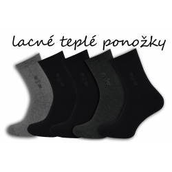 Lacné teplé pánske ponožky. 5-párov