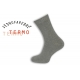 Jednofarebné teplé pánske ponožky - sivé