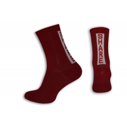 Vysoké červené pánske ponožky