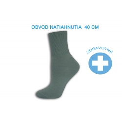 MEDICAL. Sivo-zelené dámske zdravotné ponožky