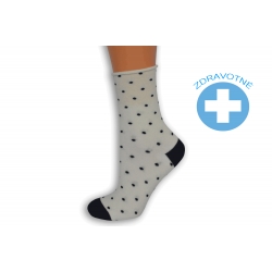 Maslové zdravotné ponožky s bodkami