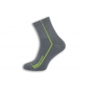 Športové dobré ponožky. sivo-zelené