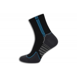 Športové dobré ponožky. Čierno-modré.