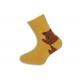 Žlté detské ponožky s medvedíkom