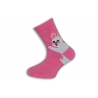 Ružové detské ponožky so zajačikom