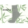Pistáciové bambusové ponožky s obrubou