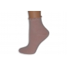 95%-né bavlnené púdrové ponožky bez lemu.