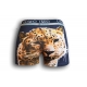 Modré boxerky s leopardom