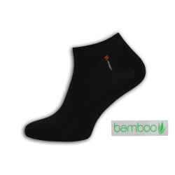 Čierne antibakteriálne bambusové ponožky