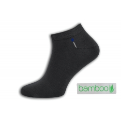 Hnedosivé krátke bambusové ponožky