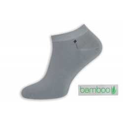 Sivé antibakteriálne bambusové ponožky