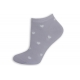 Fialkové krátke ponožky so srdiečkami.