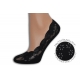 Čierne krajkové balerínkové ponožky
