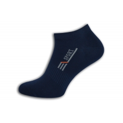 Krátke športové pánske modré ponožky
