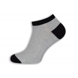 Perforované sivé pánske ponožky