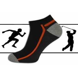 Športové krátke pánske ponožky - oranžové
