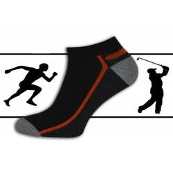 Športové krátke pánske ponožky - červené