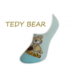 TEDY BEAR. Tyrkysové extra krátke  ponožky