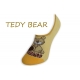 TEDY BEAR. Žlté extra krátke ponožky