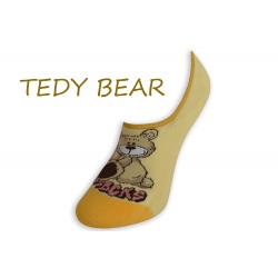 TEDY BEAR. Žlté extra krátke ponožky