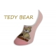 TEDY BEAR. Ružové extra krátke ponožky