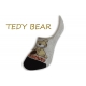 TEDY BEAR. Sivé extra krátke ponožky