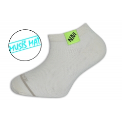 Biele ľahké detské ponožky