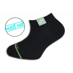 Čierne ľahké nízke detské ponožky