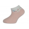 Ružové detské nízke ponožky na leto