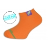 Oranžové ľahké nízke detské ponožky