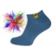 Modré krátke pánske ponožky so štítkom