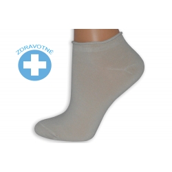 Zdravotné dámske krátke ponožky - telové