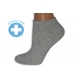 Zdravotné dámske krátke ponožky - sivé