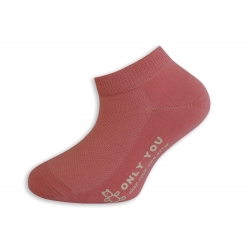 Ľahké detské krátke ponožky - ružové