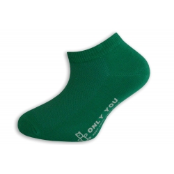 Ľahké detské krátke ponožky - zelené