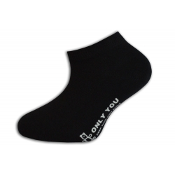 Ľahké detské krátke ponožky - čierne