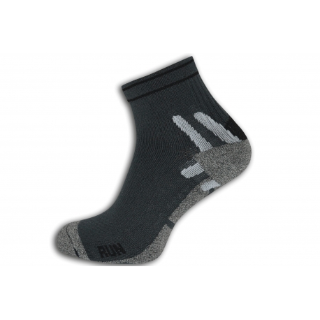 Bežecké pánske šedé ponožky