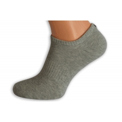 Extra krátke pánske sivé ponožky