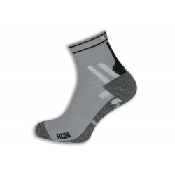 Bežecké pánske sivé ponožky