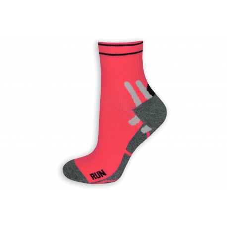 Neónovo ružové trekové dámske ponožky